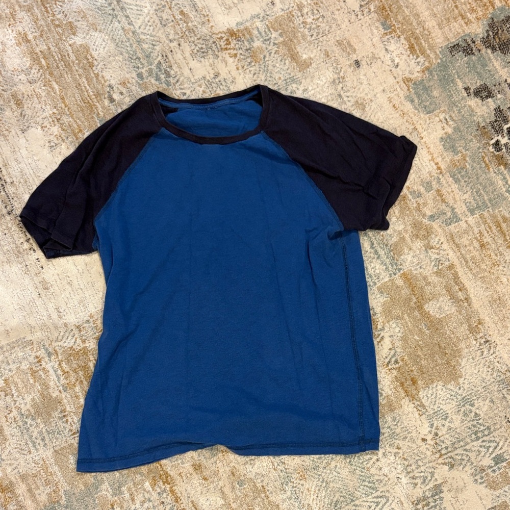 Blue and Black Raglan T-Shirt